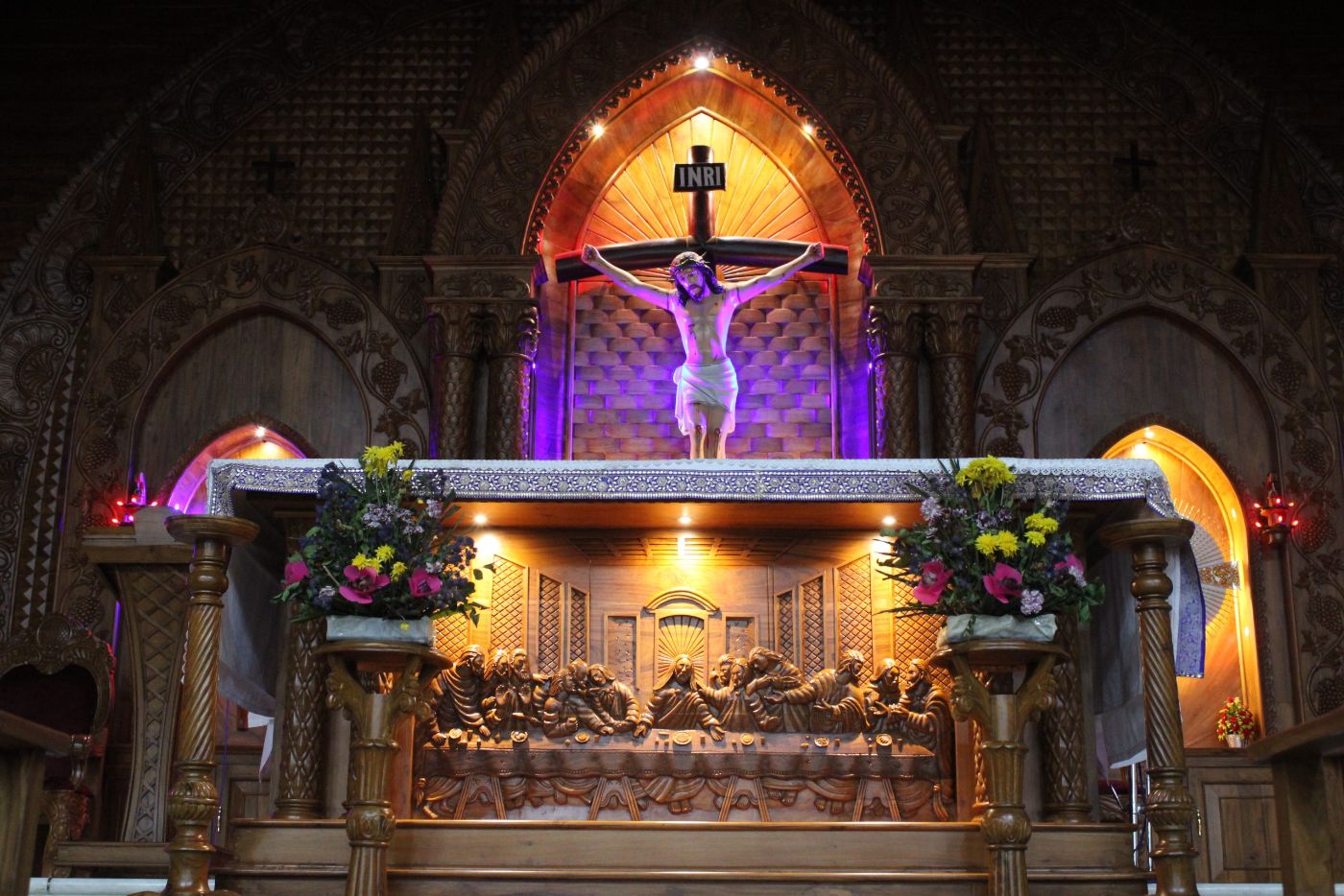 Decorated church for celebration