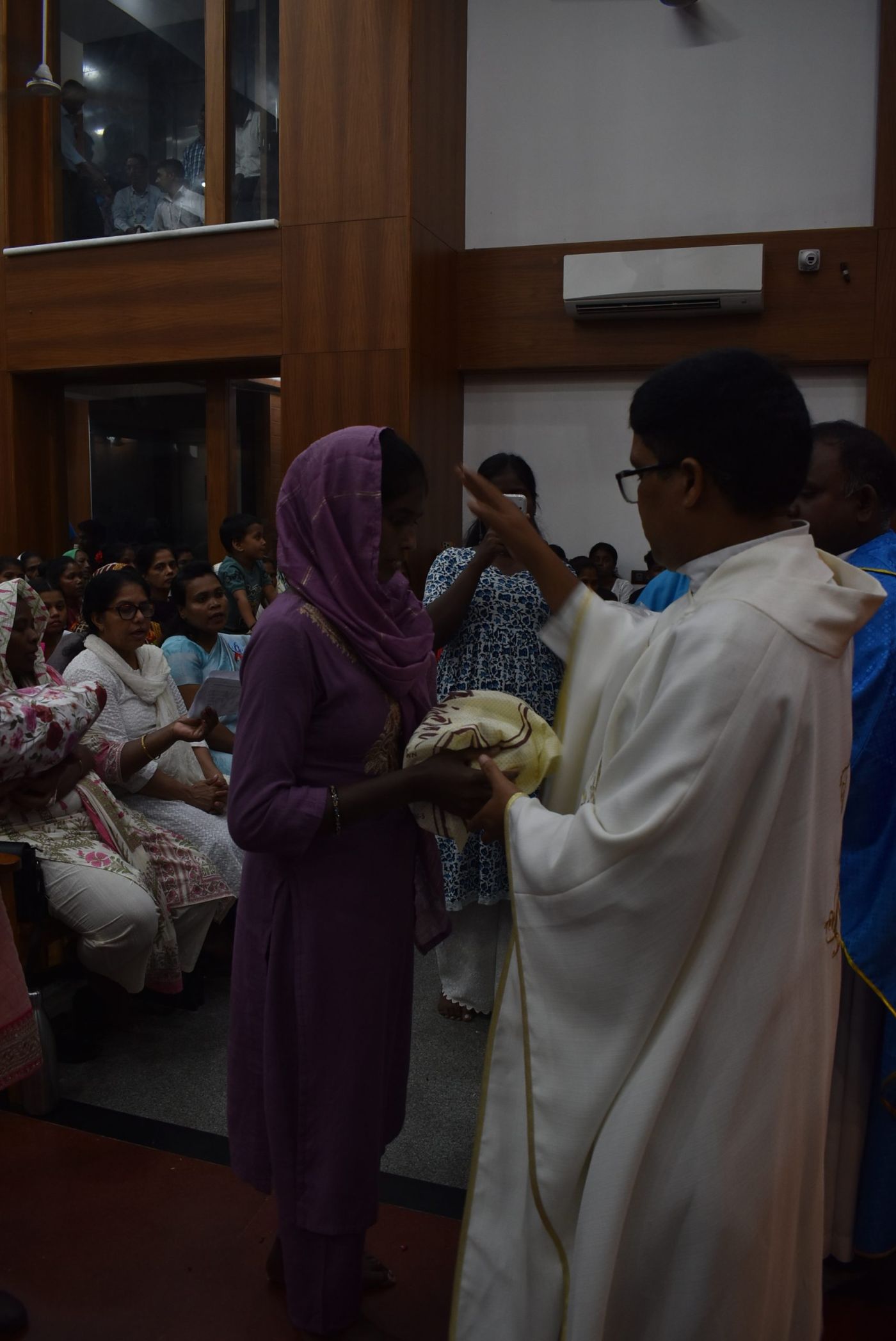 Faithful during the liturgy