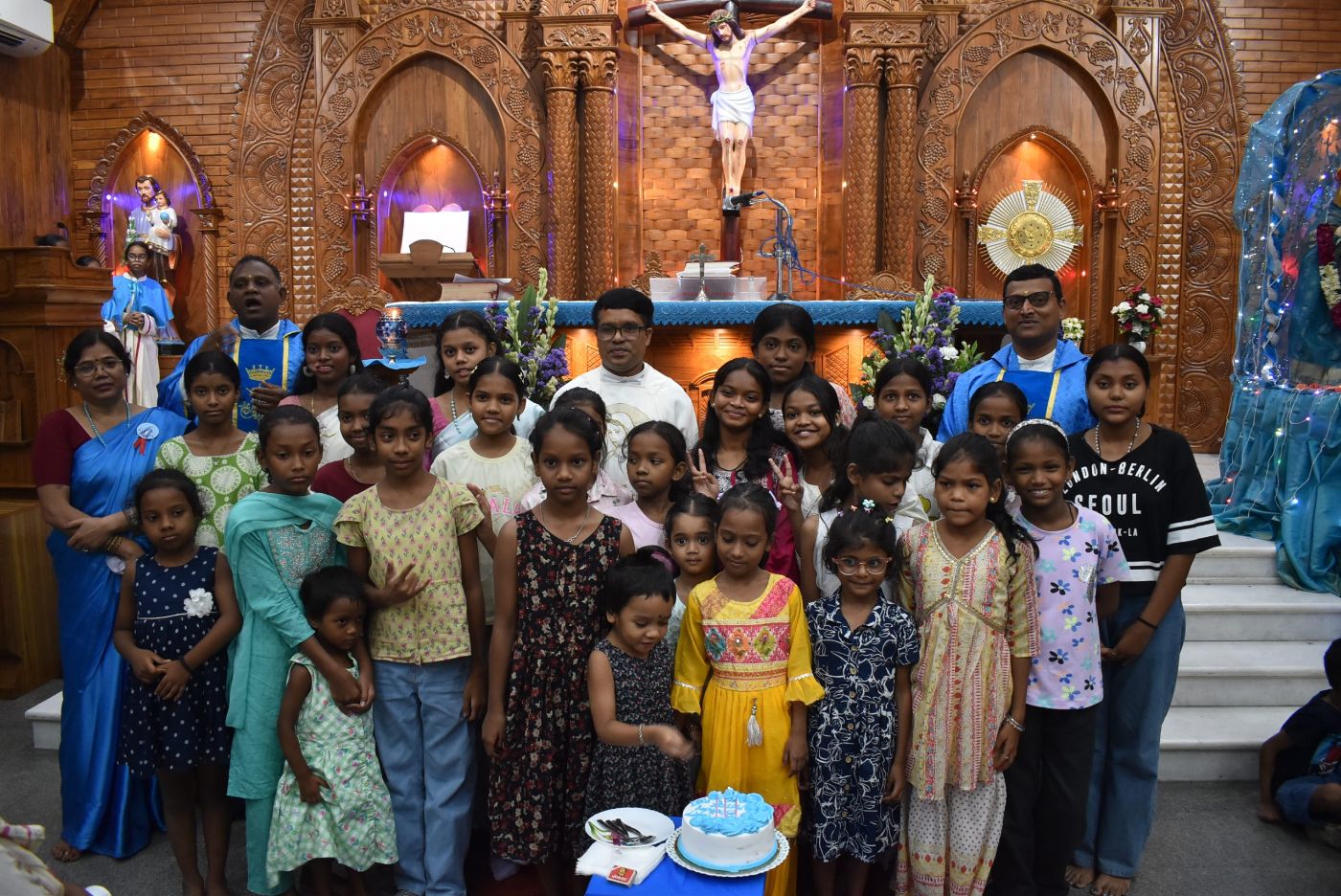 Guests and parishioners