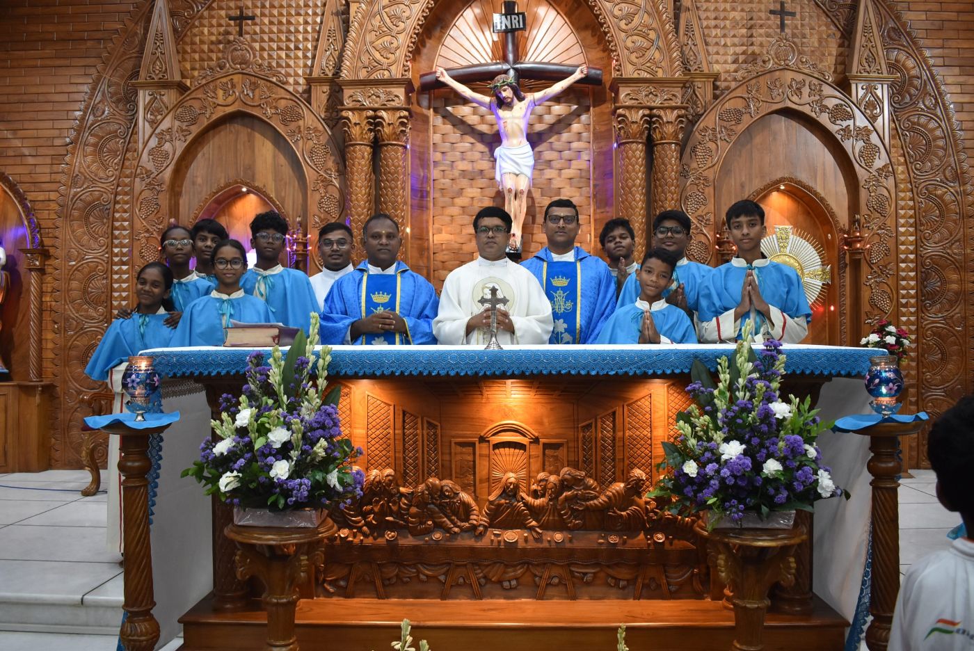 Warm parish gathering