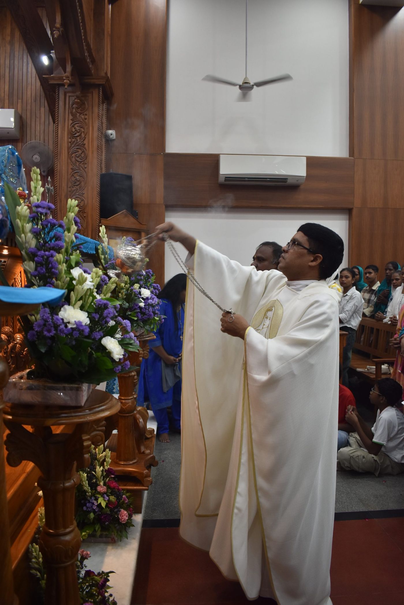 Procession and prayer
